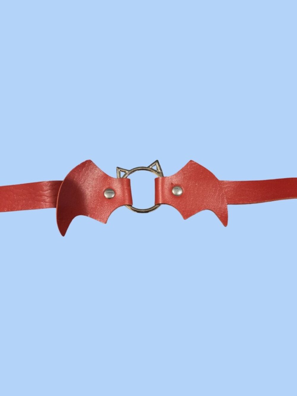 RED ADJUSTABLE CHOKER FOR HALLOWEEN